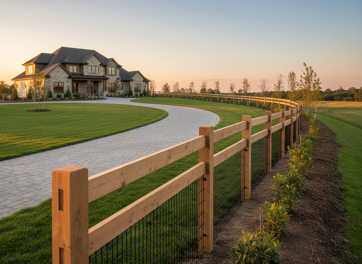 Clôture installée en limite de propriété